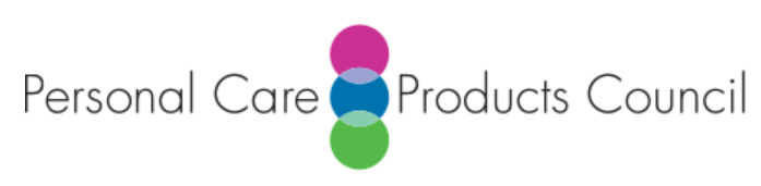 Personal Care Products Council logo featuring three overlapping colored circles in pink, blue, and green, emphasizing the organization's focus on personal care product standards.