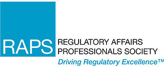 RAPS logo representing the Regulatory Affairs Professionals Society, emphasizing its mission of advancing regulatory excellence.