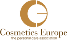 Cosmetics Europe logo, featuring a stylized 'G' in a circle. Represents the organization advocating for the cosmetic and personal care industry in Europe.